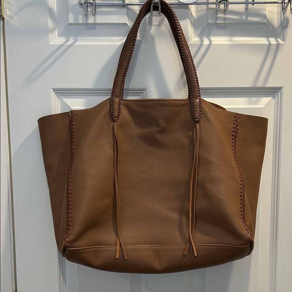 Women's Brown Leather Tote Bag
